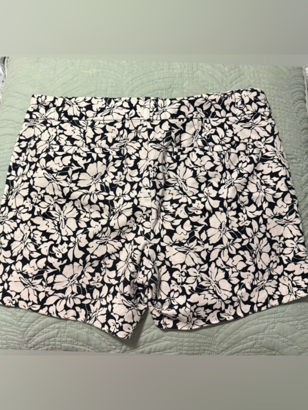 Banana Republic Floral Black and White Shorts EUC - Picture 2 of 4